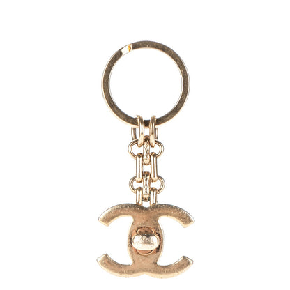 Chanel CC Turnlock Key Chain Gold 1 of 3