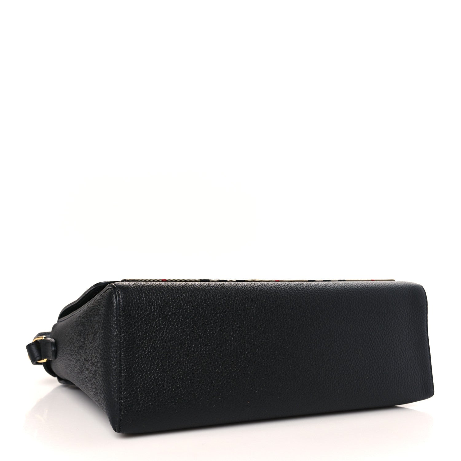 Burberry Grainy Calfskin Vintage Check Note Crossbody Bag Black 4 of 8