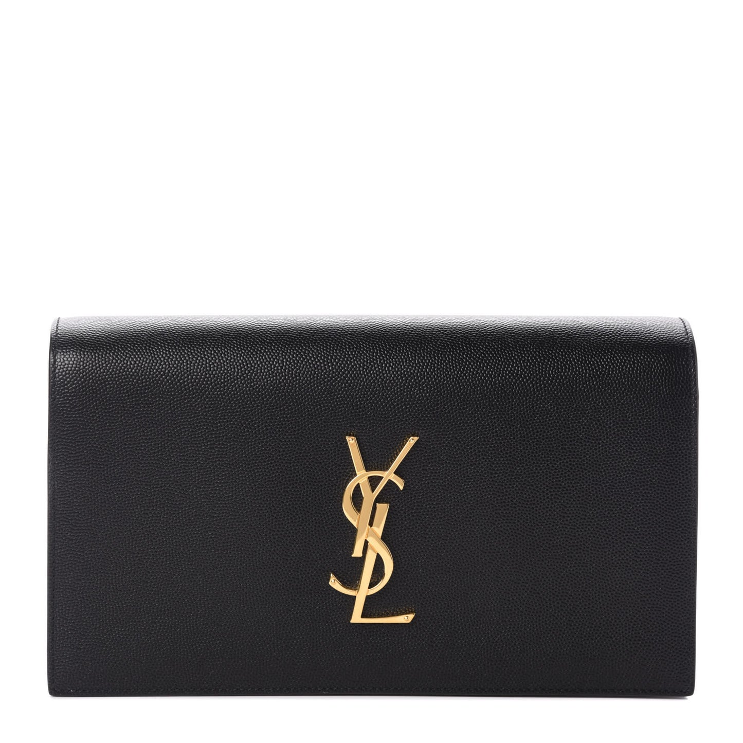 Grain De Poudre Classic Monogram Kate Clutch Black