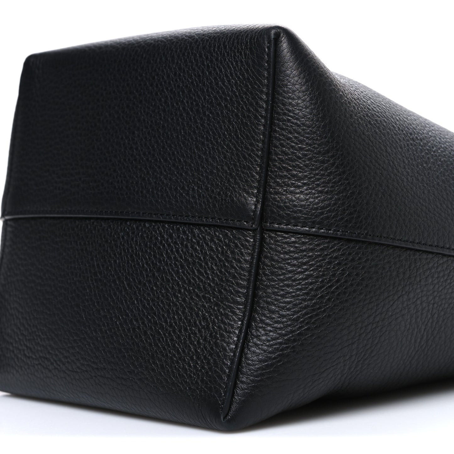 Grained Calfskin Medium N/S Park Tote Black