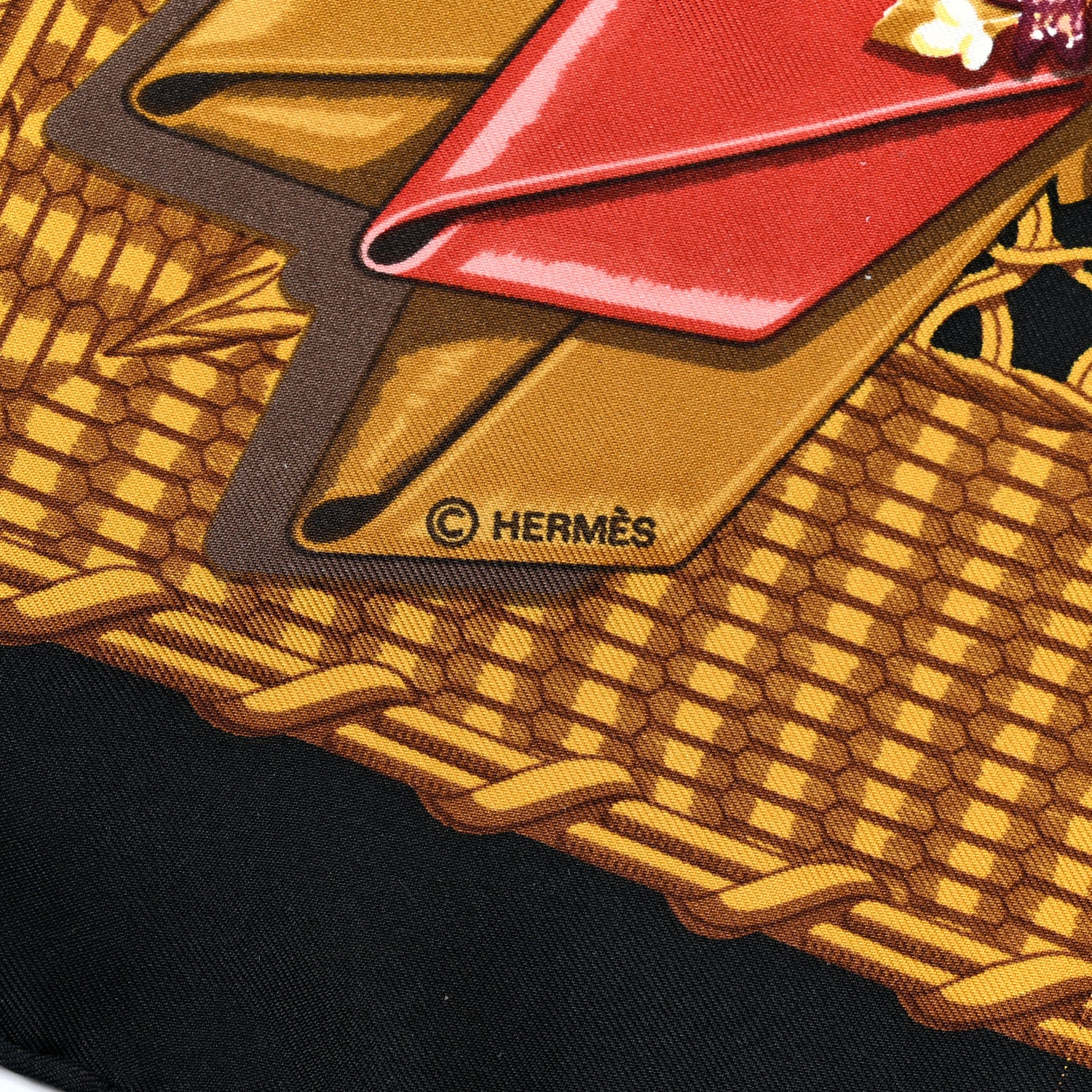Hermes Silk Voitures Paniers Scarf 90 4 of 5