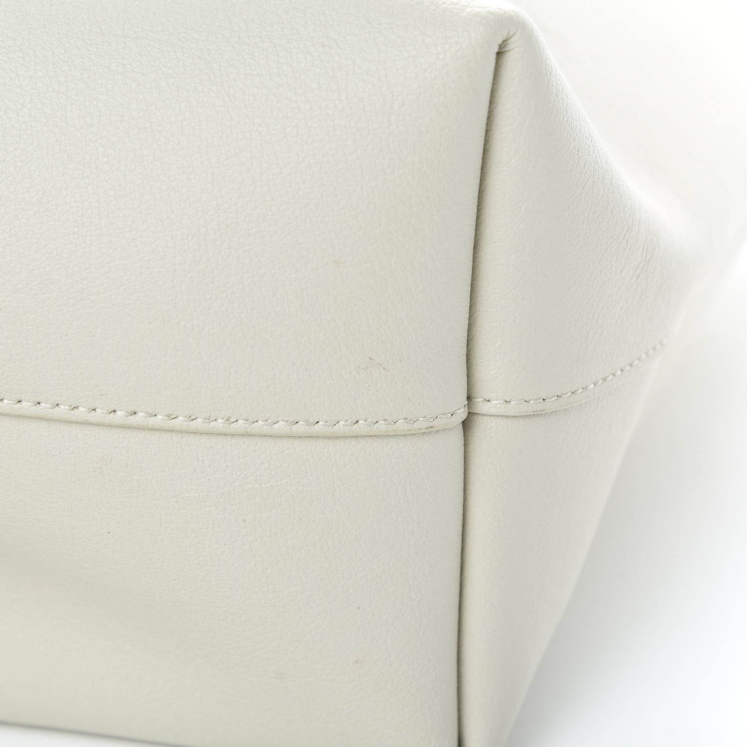 Saint Laurent Calfskin Large Shopping Tote Porcellana 13 of 13