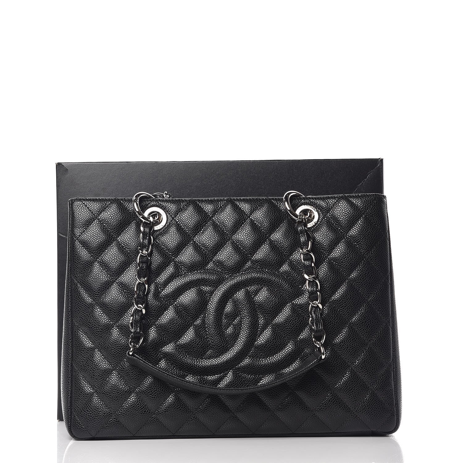 Chanel Caviar Quilted Grand Shopping Tote GST Black 11 of 11