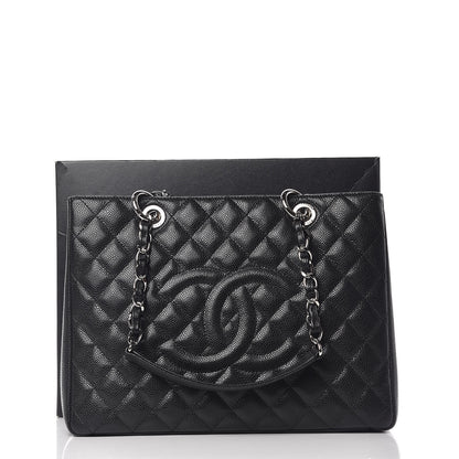 Chanel Caviar Quilted Grand Shopping Tote GST Black 11 of 11