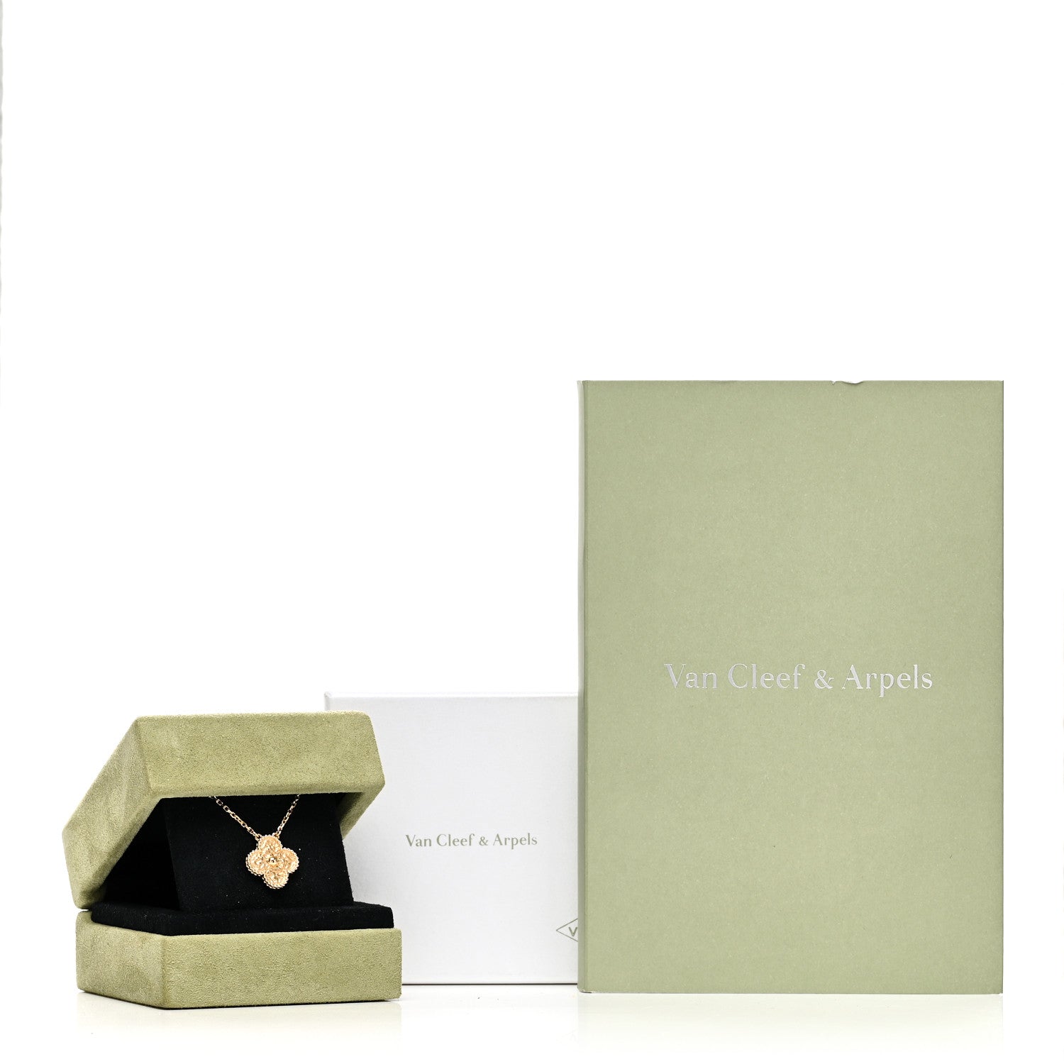 Van Cleef & Arpels 18K Yellow Gold Vintage Alhambra Pendant Necklace 6 of 6