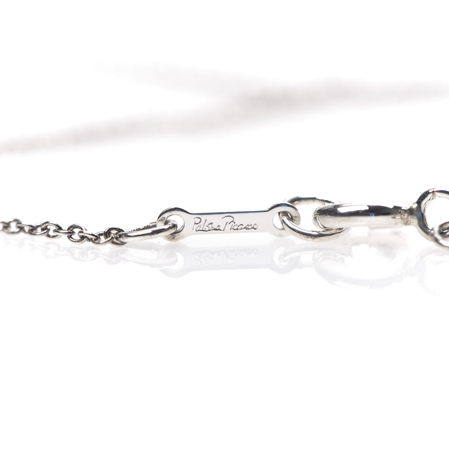 Tiffany Sterling Silver Paloma Picasso Graffiti X Pendant Necklace 4 of 6