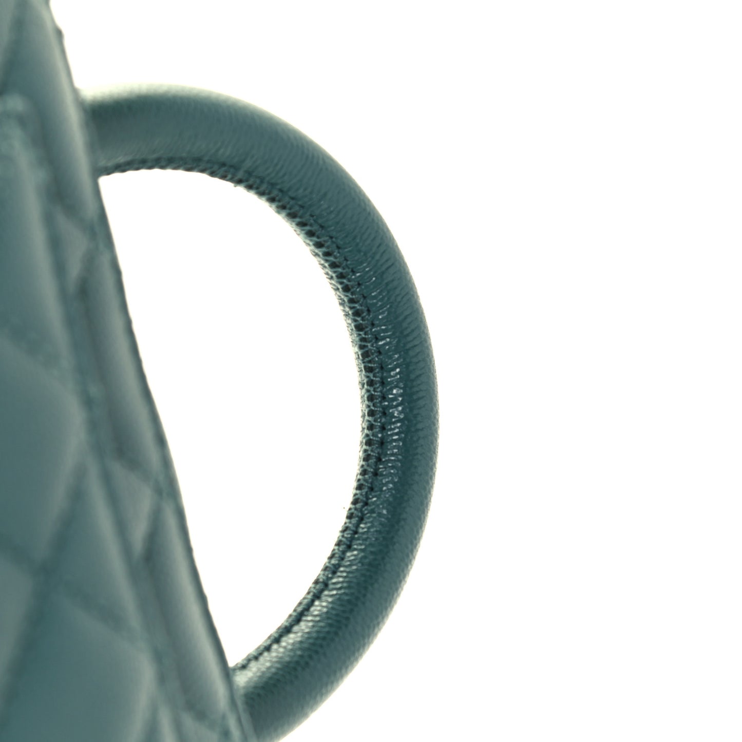 Caviar Quilted Extra Mini Coco Handle Flap Green