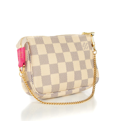 Louis Vuitton Damier Azur 2015 Christmas Animation Mini Pochette Accessories 3 of 8