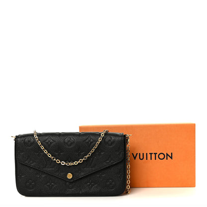 Louis Vuitton Empreinte Pochette Felicie Chain Wallet Black 15 of 15