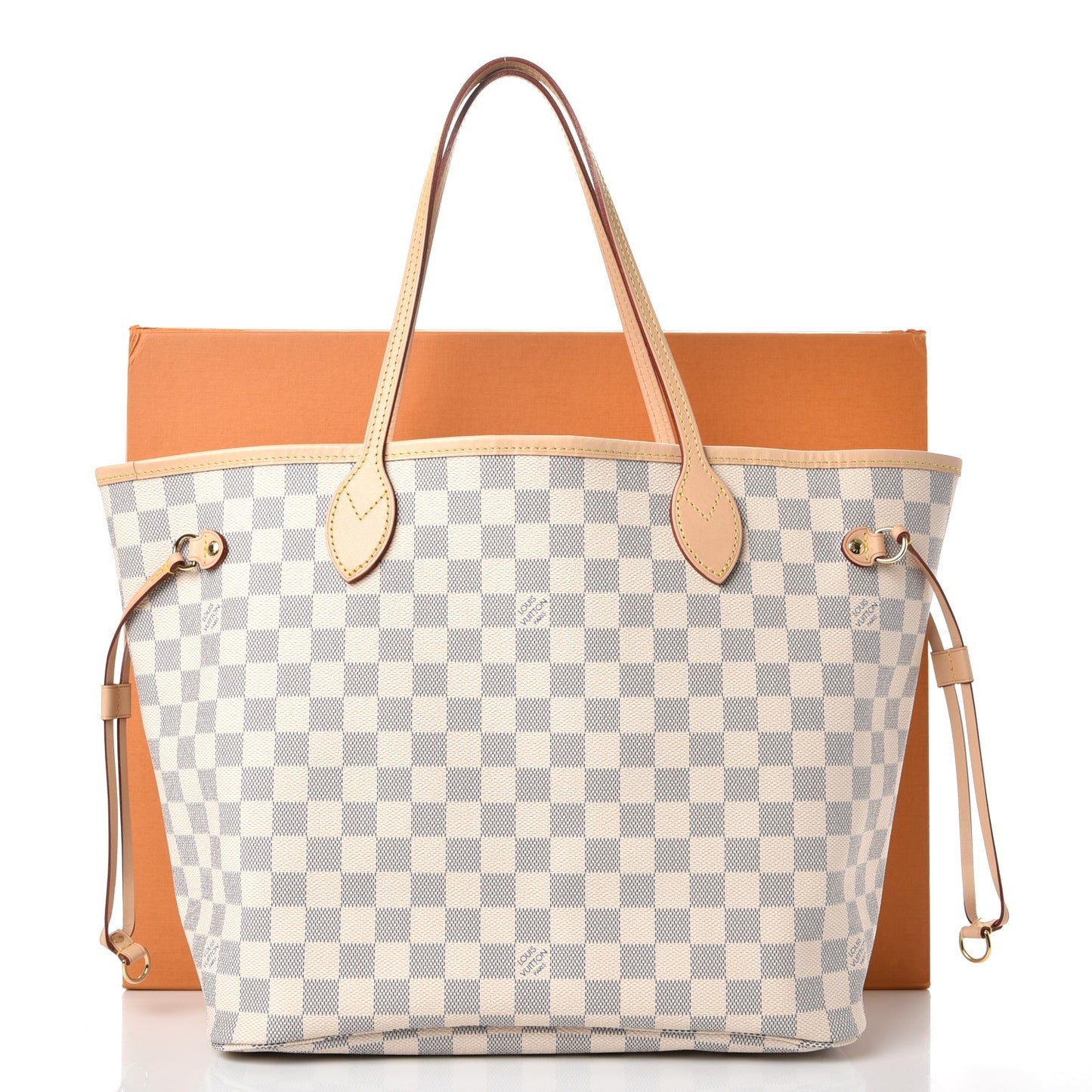 Damier Azur Neo Neverfull MM Rose Ballerine