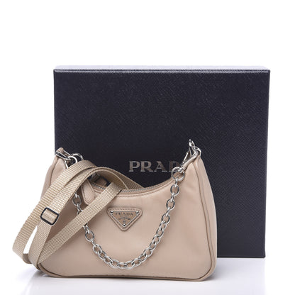 Prada Tessuto Nylon Saffiano Mini Re-Edition 2000 Shoulder Bag Cammeo 9 of 9
