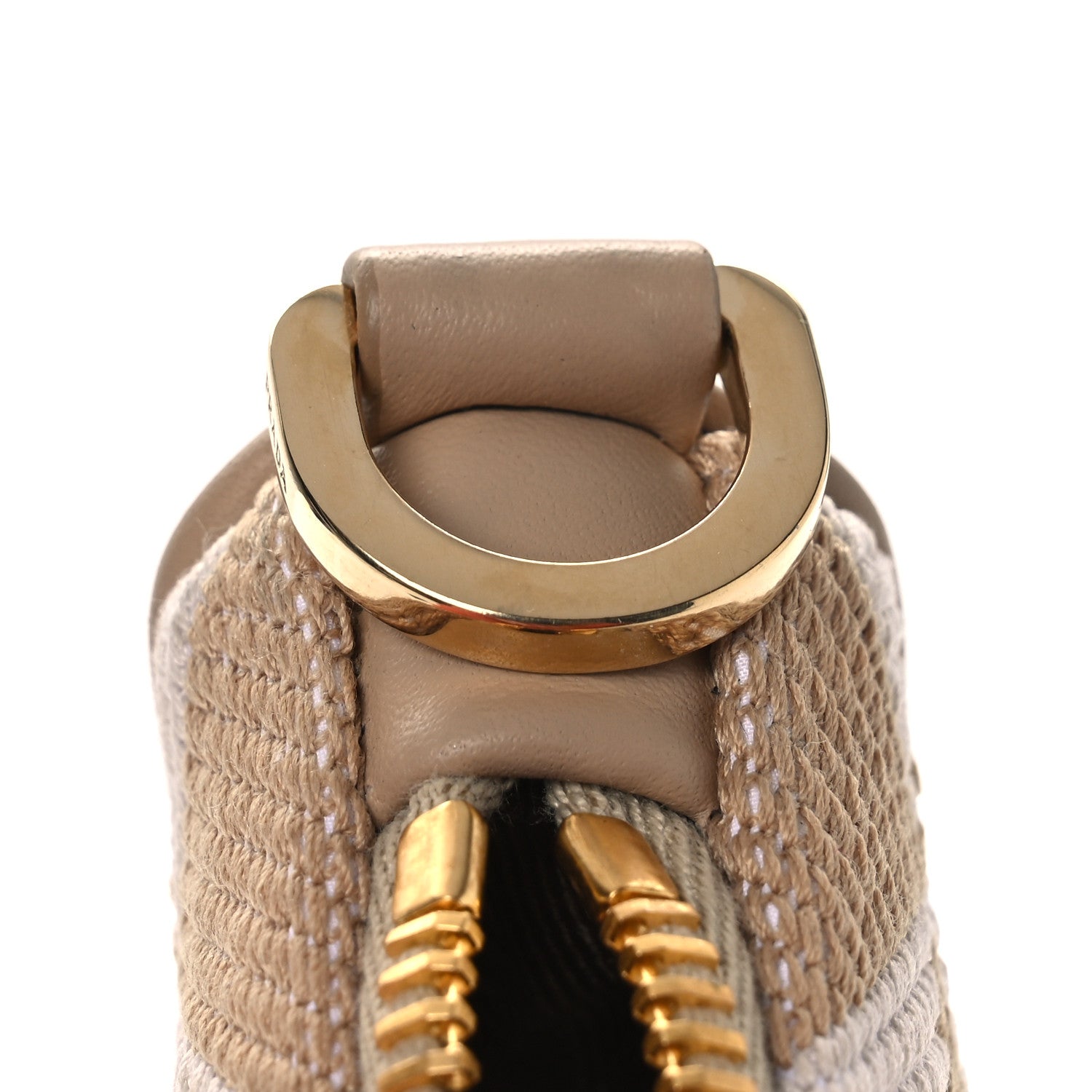 Prada Jacquard Triangolo Symbole Embroidered Mini Triangle Bag Corda Talco 12 of 12