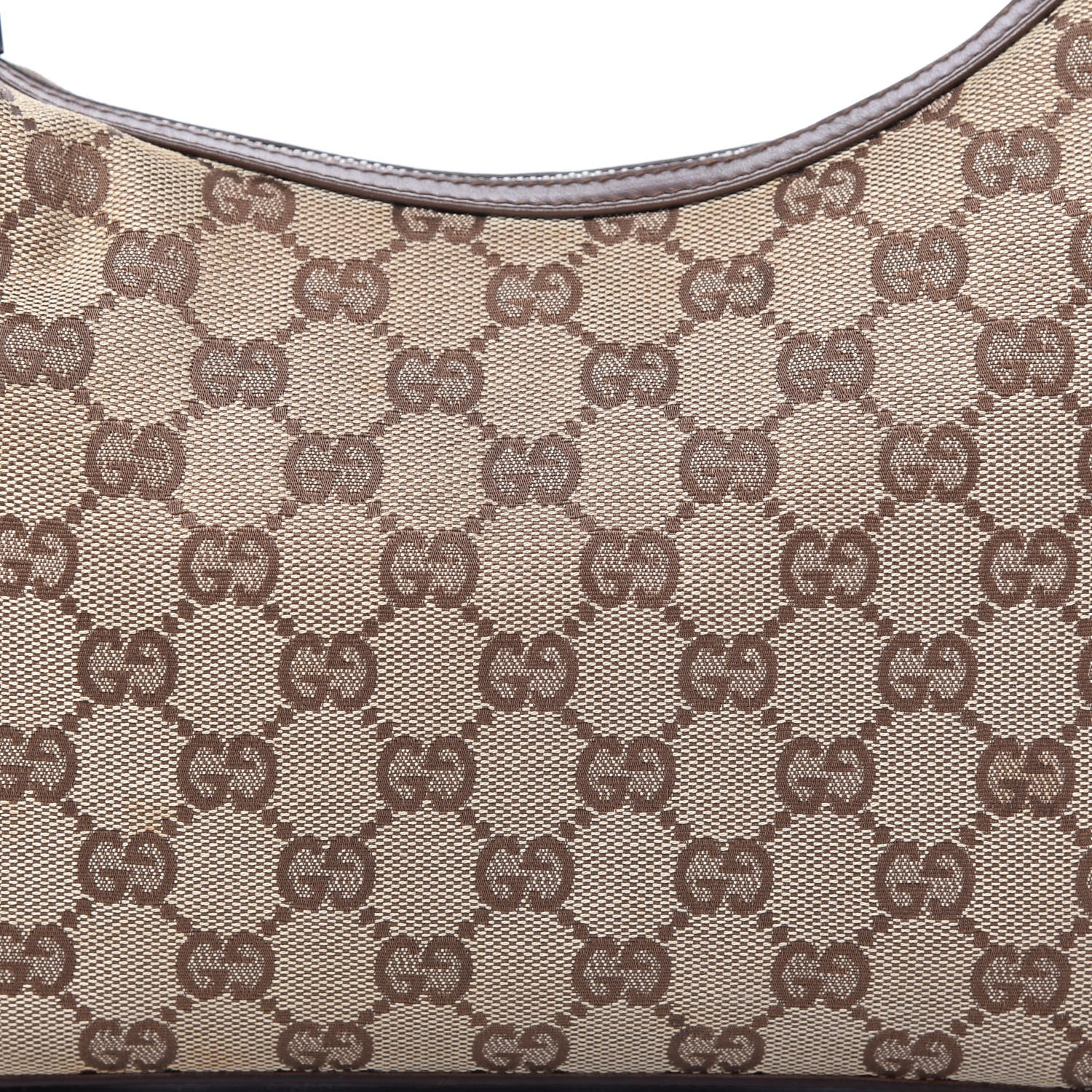 Gucci Monogram GG Small Clasp Hobo Brown 10 of 14