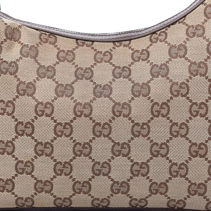 Gucci Monogram GG Small Clasp Hobo Brown 10 of 14