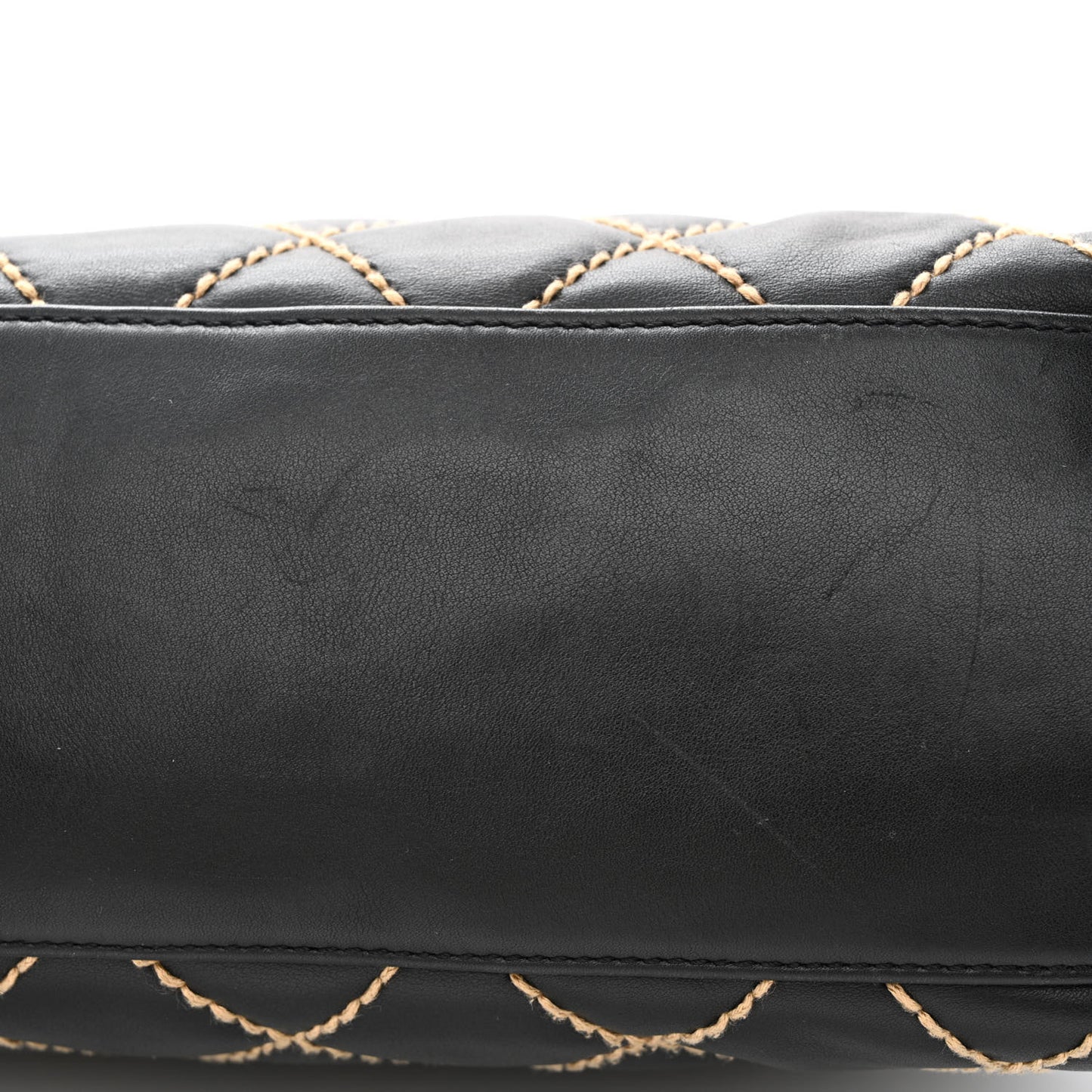 Calfskin Wild Stitch Hobo Black