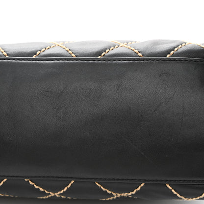 Chanel Calfskin Wild Stitch Hobo Black 12 of 16