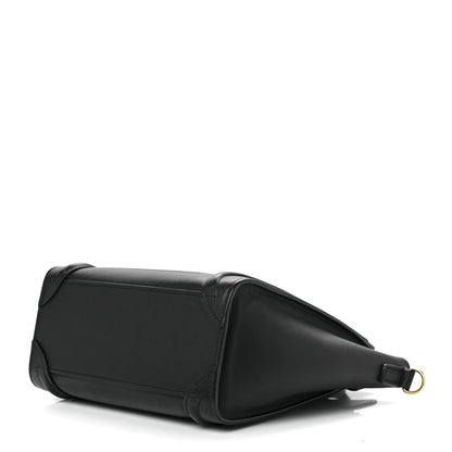 Celine Smooth Calfskin Nano Luggage Black 9 of 11