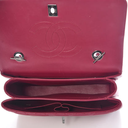 Chanel Lambskin Quilted Medium Trendy CC Flap Dual Handle Bag Dark Pink 5 of 8