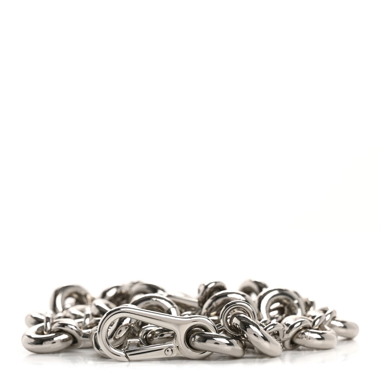 Aluminum Stainless Steel Donut Chain Shoulder Strap Silver