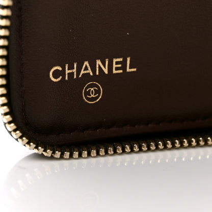 Chanel Caviar Quilted Large Zip Around Organizer Wallet Black 6 of 11