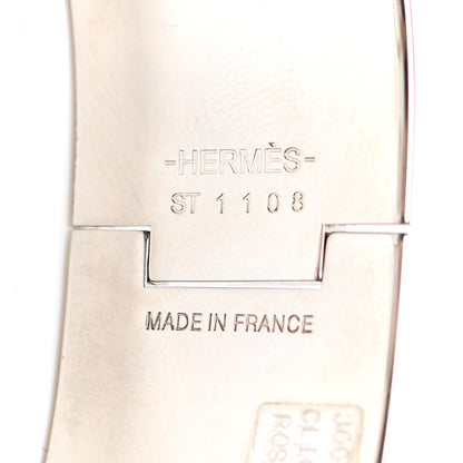 Hermes Enamel Wide Clic Clac H Bracelet PM Rose Cassata 3 of 3