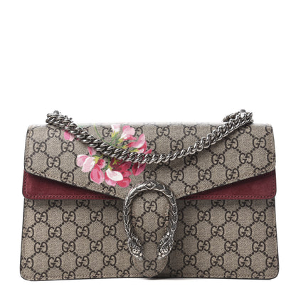 Gucci GG Supreme Monogram Blooms Small Dionysus Shoulder Bag Beige Multicolor Dry Rose 1 of 10