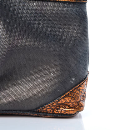 Burberry Smoked Check Cosmetic Case Black Gold 22 of 26