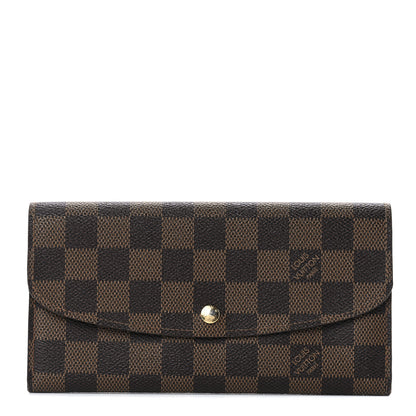 Louis Vuitton Damier Ebene Emilie Wallet 1 of 11