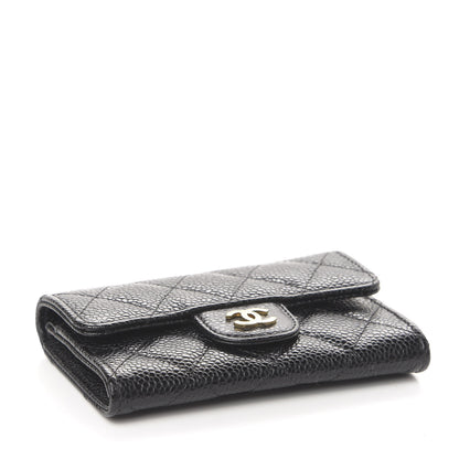 Chanel Caviar Quilted Flap Card Holder Black 4 of 9