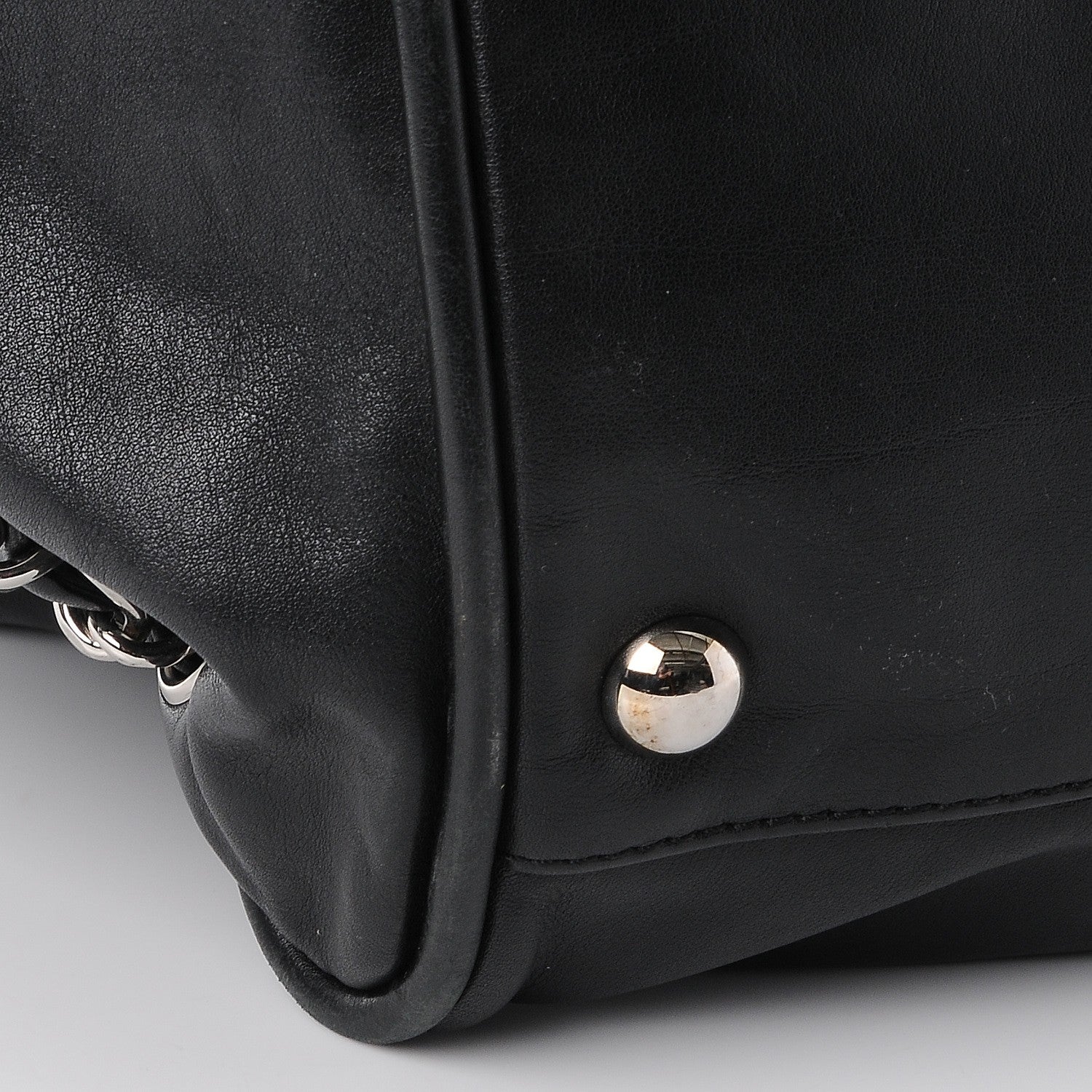 Chanel Calfskin Diagonal Ligne Tote Black 12 of 15