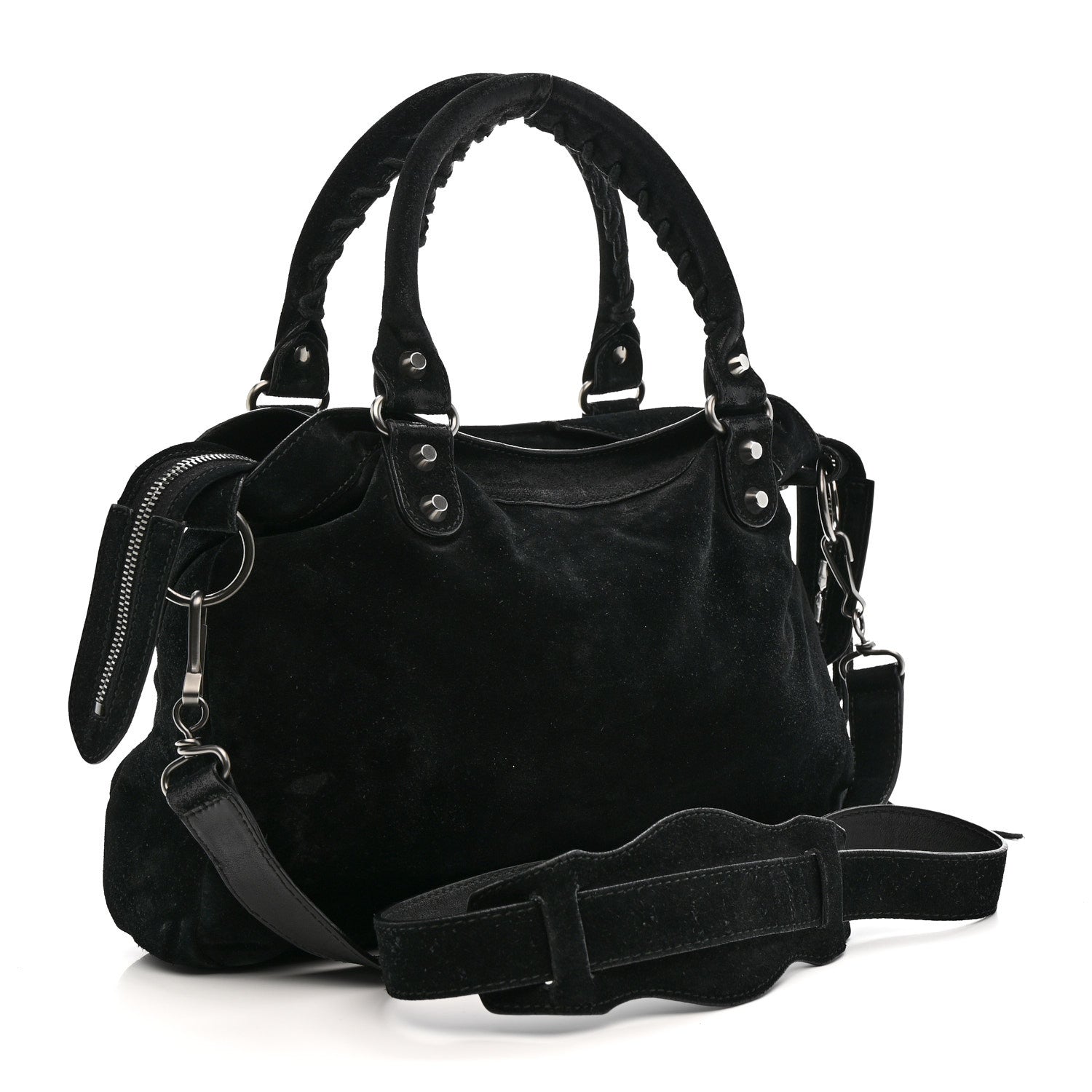 Balenciaga Baby Daim Suede Classic Hardware Town Black 4 of 19