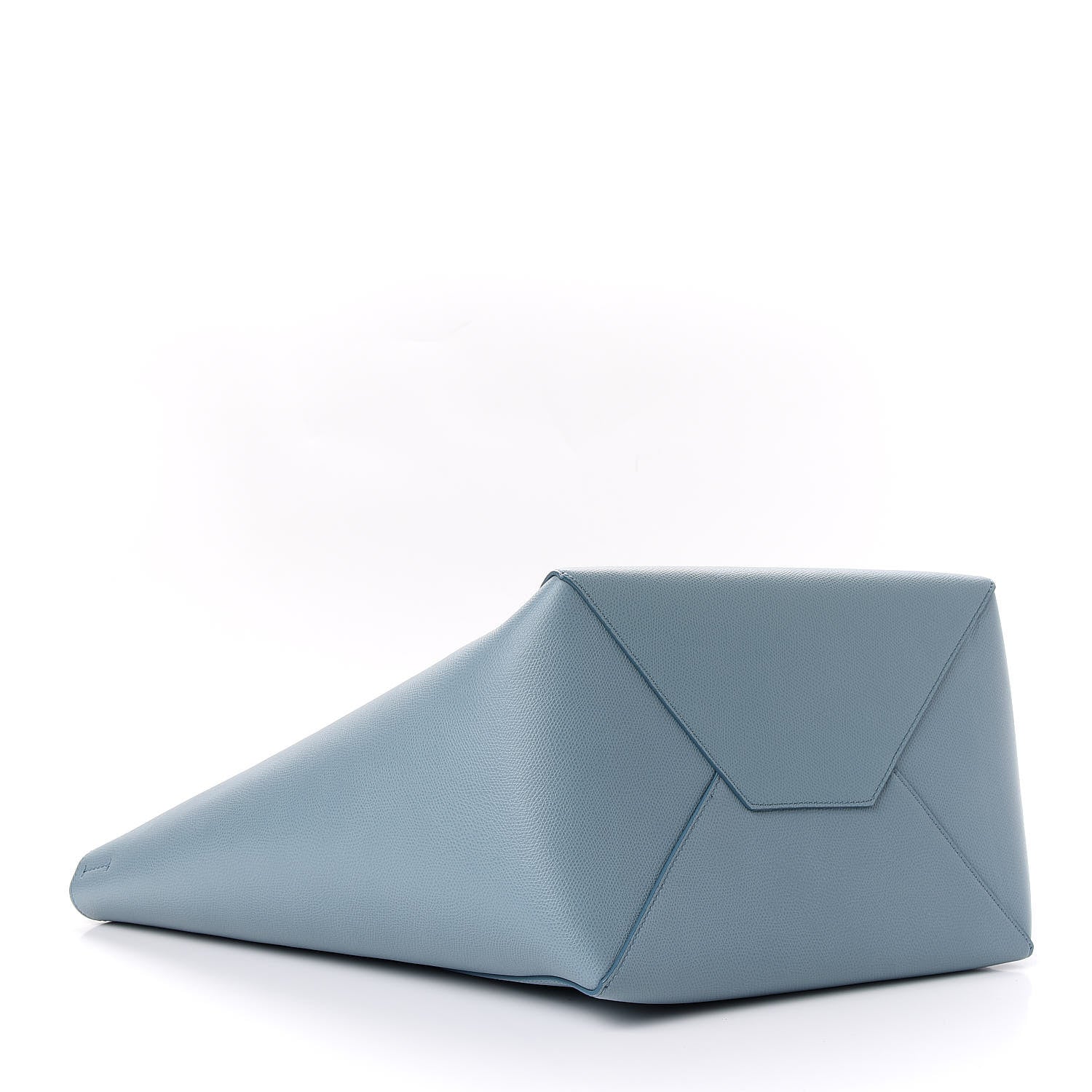 Celine Grained Calfskin Large Horizontal Cabas Phantom Baby Blue 4 of 9