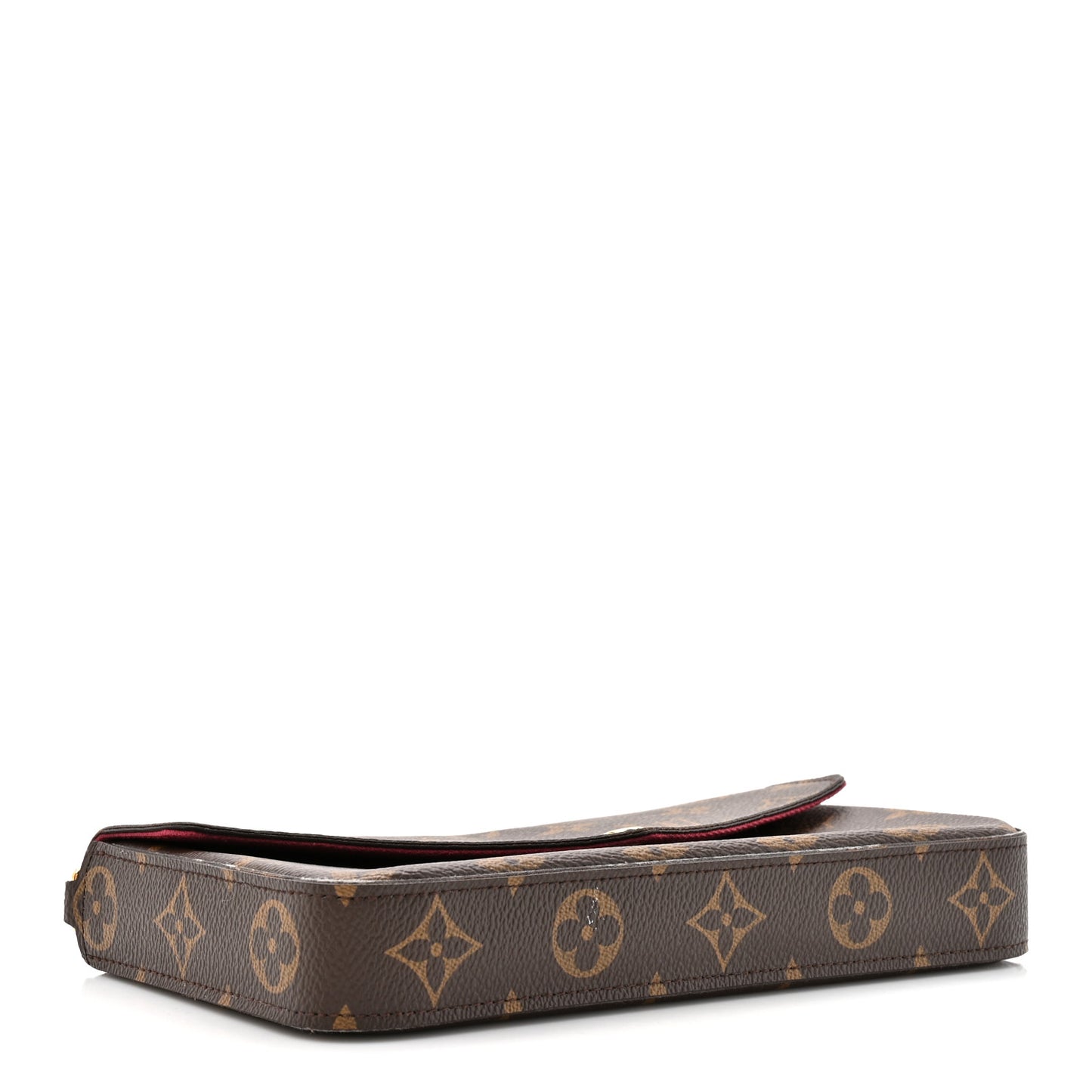 Monogram Pochette Felicie Chain Wallet Fuchsia