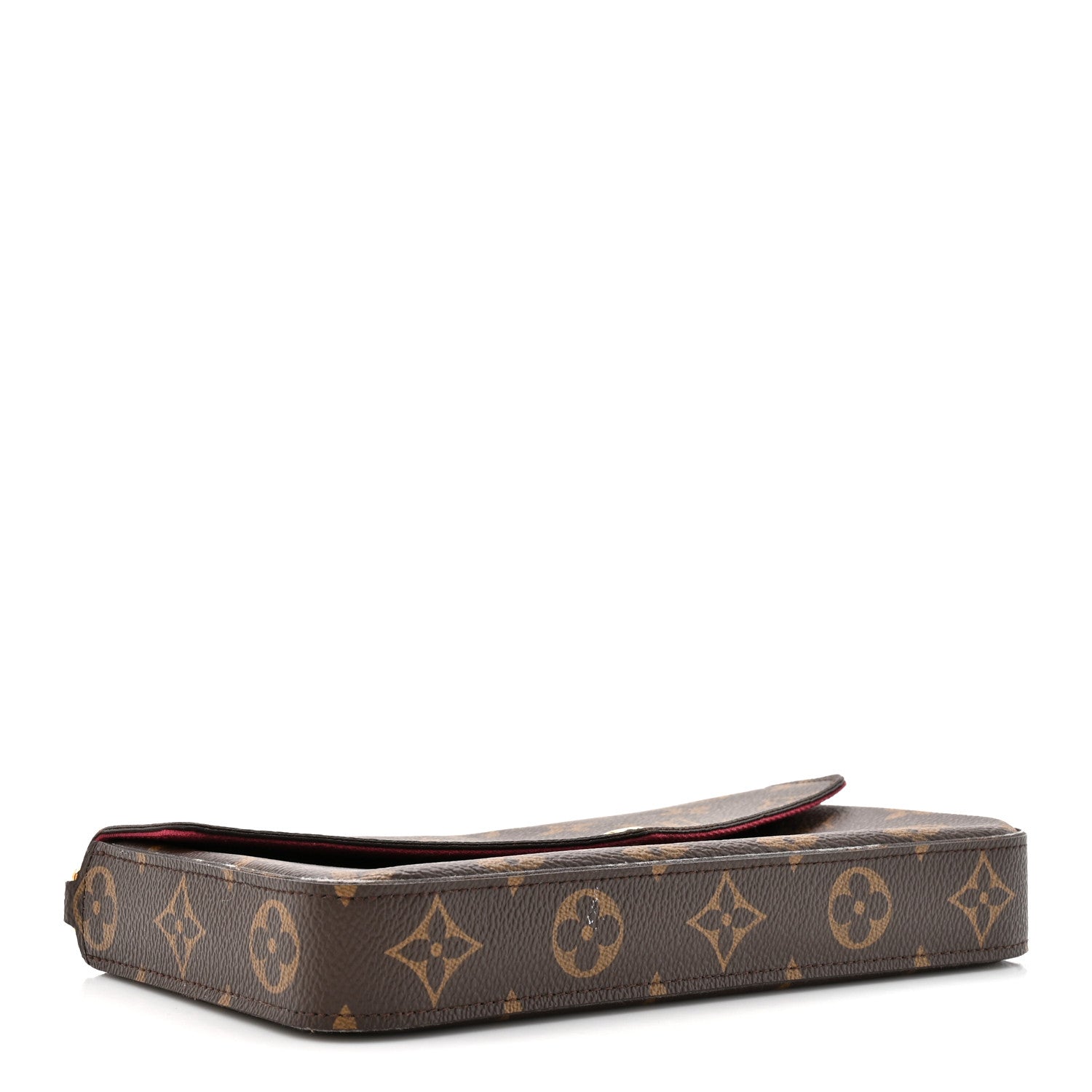 Louis Vuitton Monogram Pochette Felicie Chain Wallet Fuchsia 5 of 16