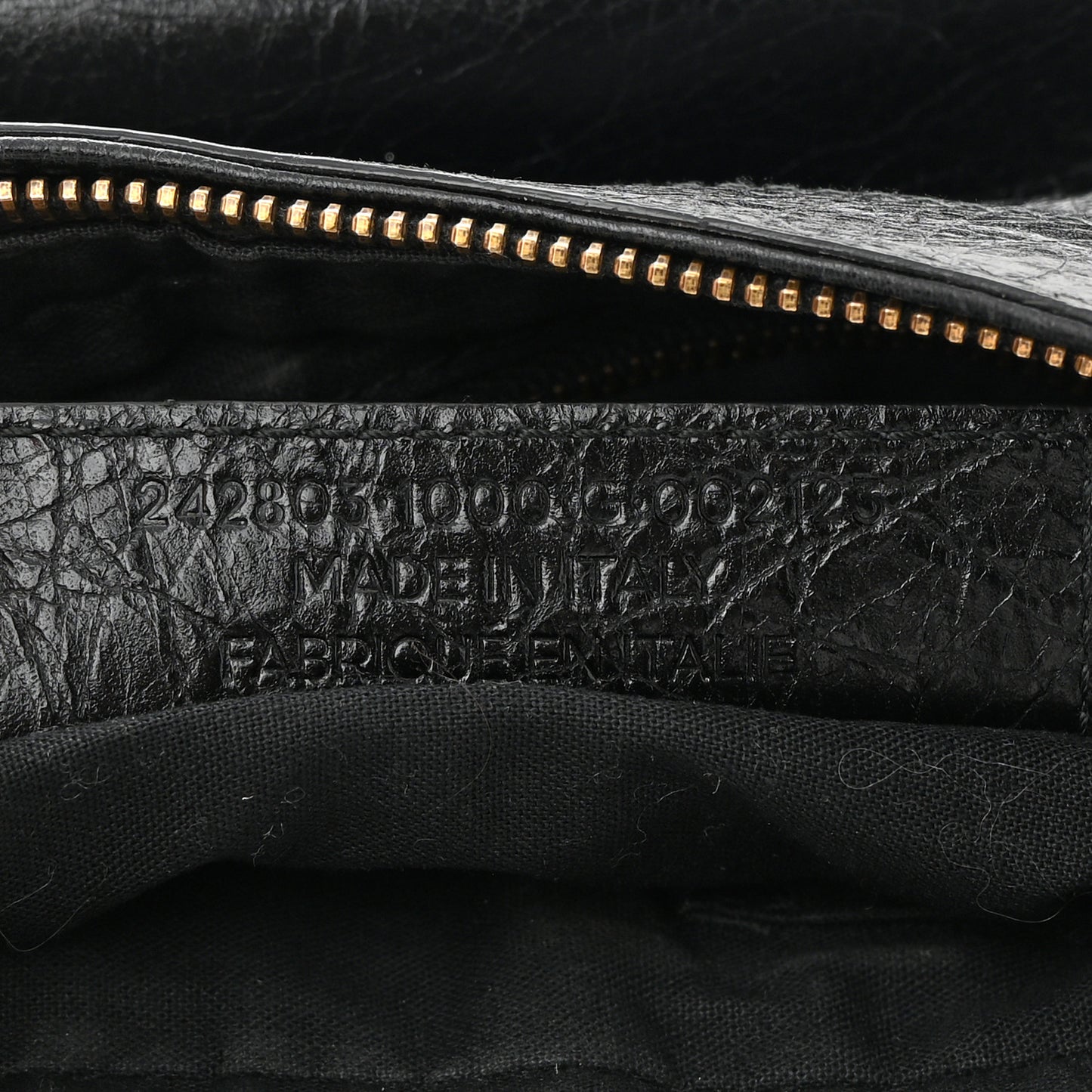 Agneau Classic Hardware Hip Black