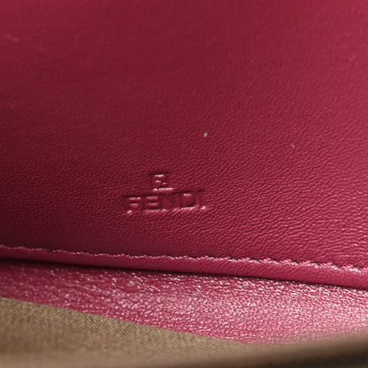 Fendi Vitello Birkin Logo Zip Around Wallet Rosa 6 of 10