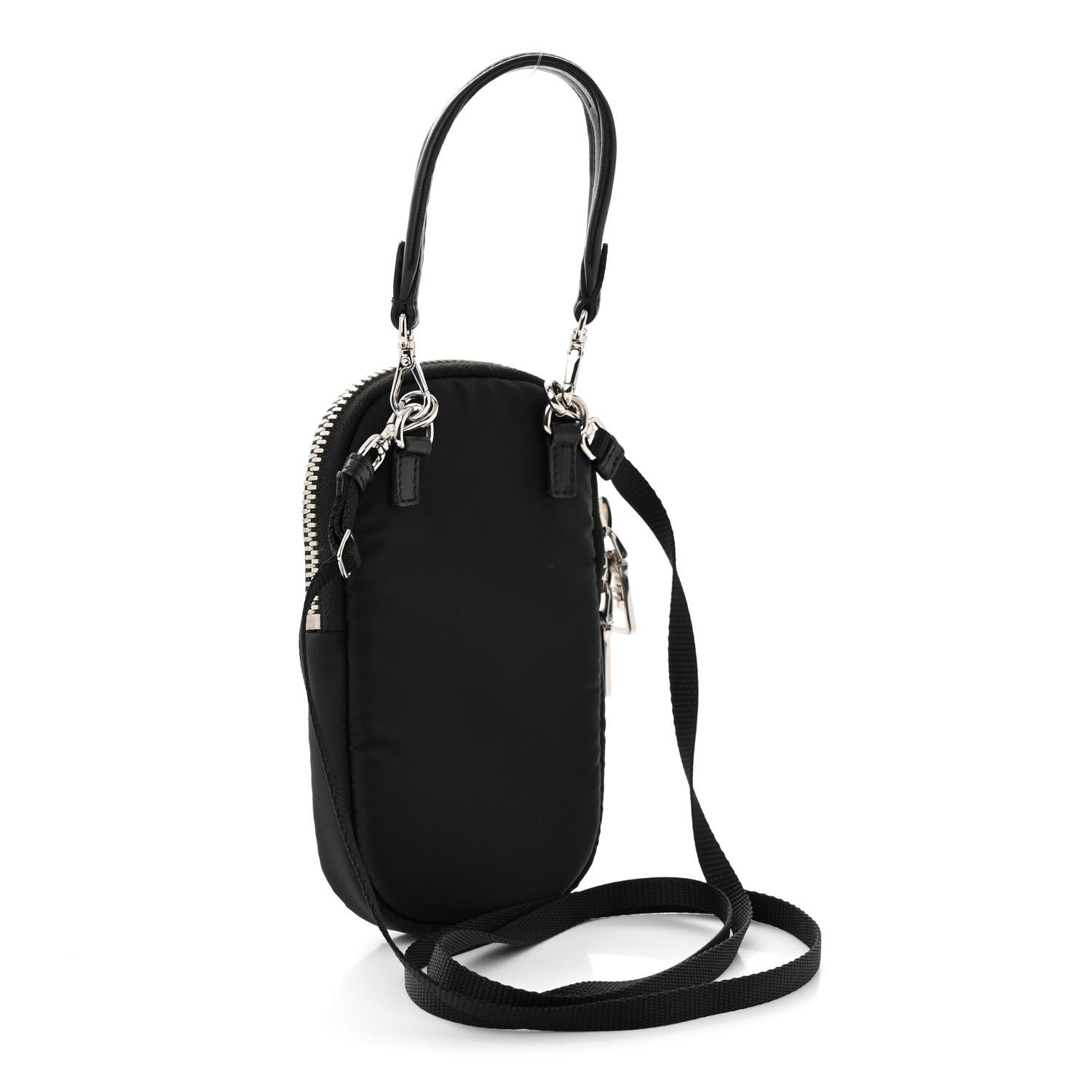 Prada Tessuto Nylon Pocket Mini Bag Black 3 of 11