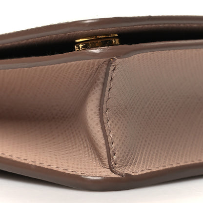 Prada Saffiano Metal Mini Crossbody Bag Cipria 8 of 9