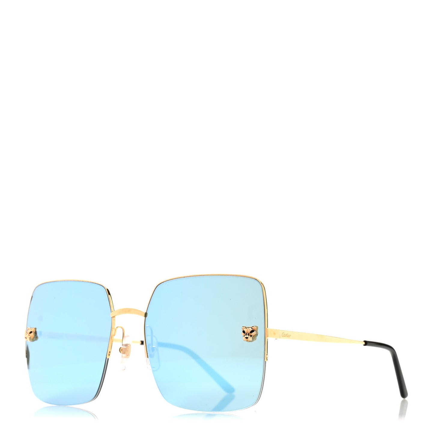 Panthere De Cartier Sunglasses CT0121S  Gold