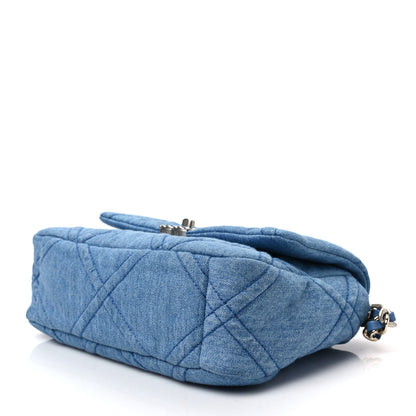 Chanel Denim Quilted Medium Chanel 19 Flap Blue 8 of 8