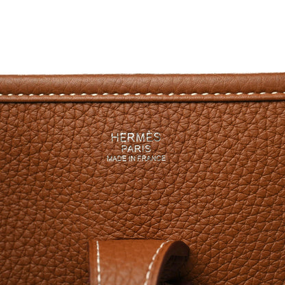 Hermes Taurillon Clemence Evelyne III PM Gold 9 of 9