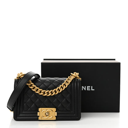 Chanel Caviar Quilted Small Boy Flap Black 14 of 14