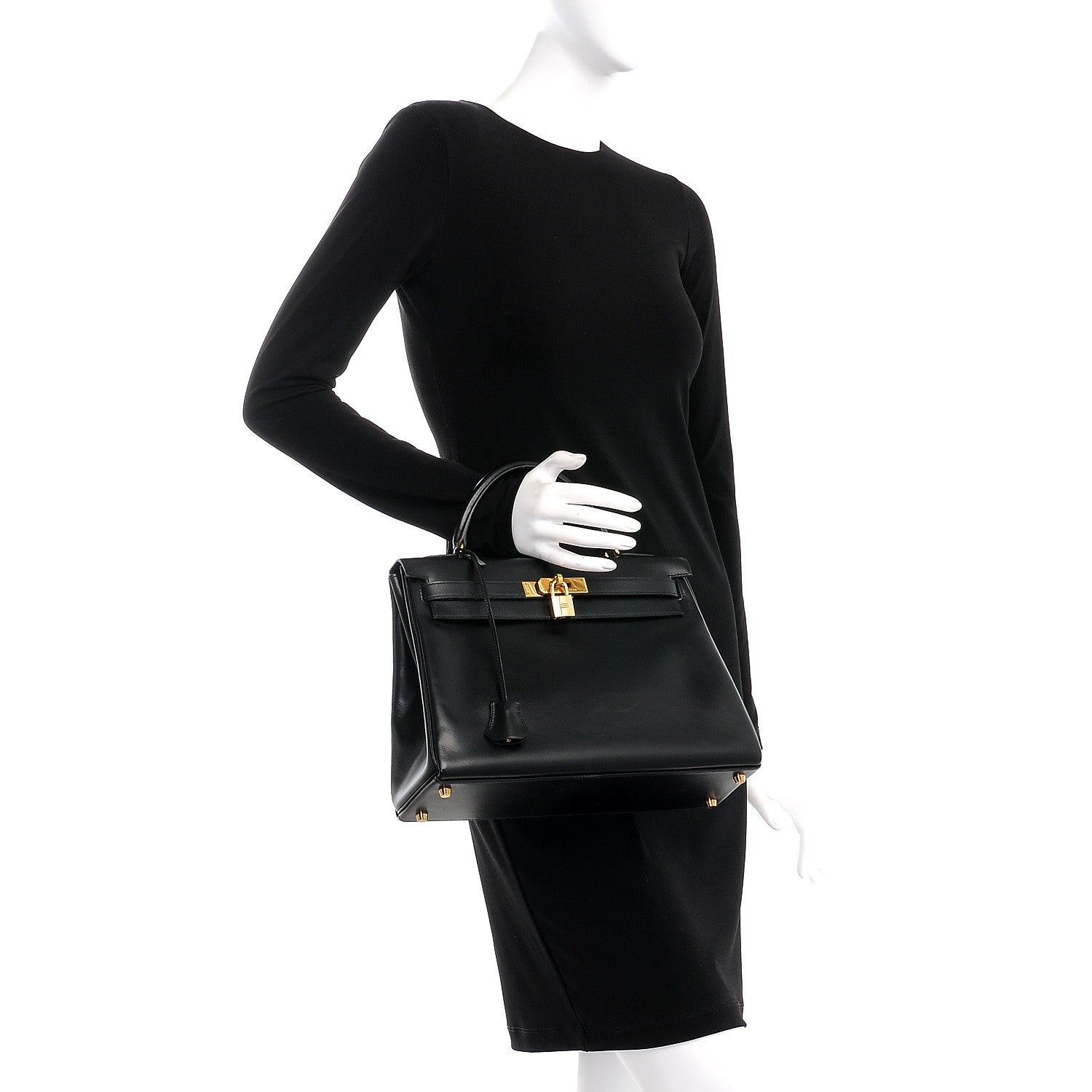 Hermes Box Kelly Retourne 32 Black 3 of 30