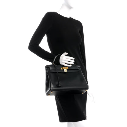 Hermes Box Kelly Retourne 32 Black 3 of 30