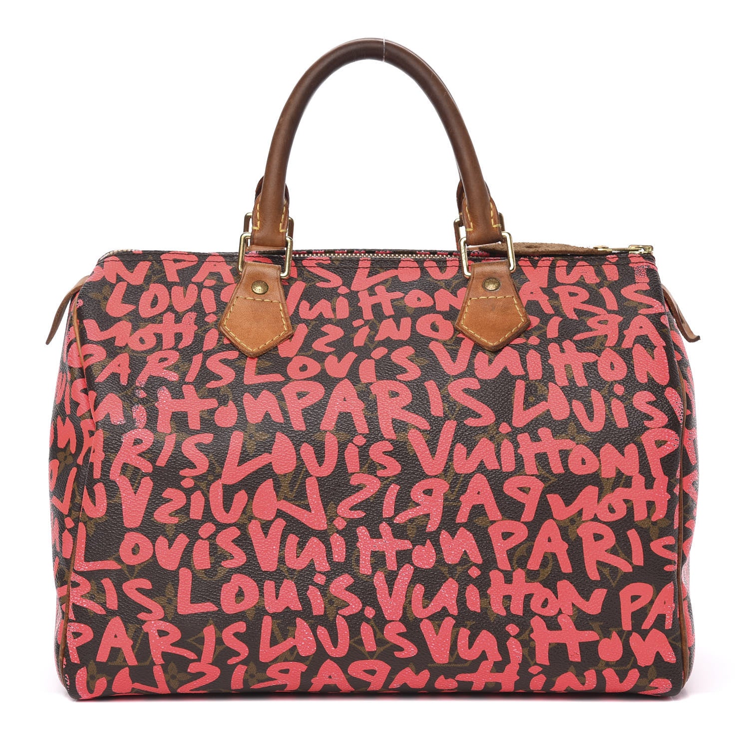 Louis Vuitton Monogram Graffiti Speedy 30 Fuchsia 1 of 21
