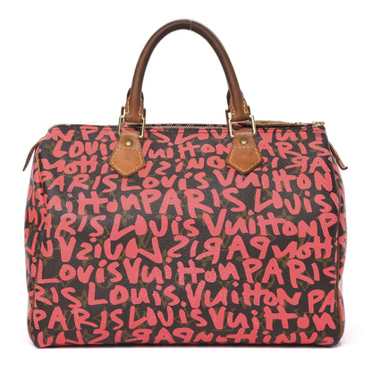 Louis Vuitton Monogram Graffiti Speedy 30 Fuchsia 1 of 21