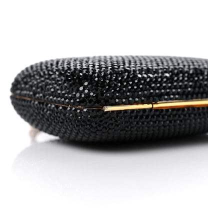 Judith Leiber Swarovski Crystal Minaudiere Clutch Black 7 of 10