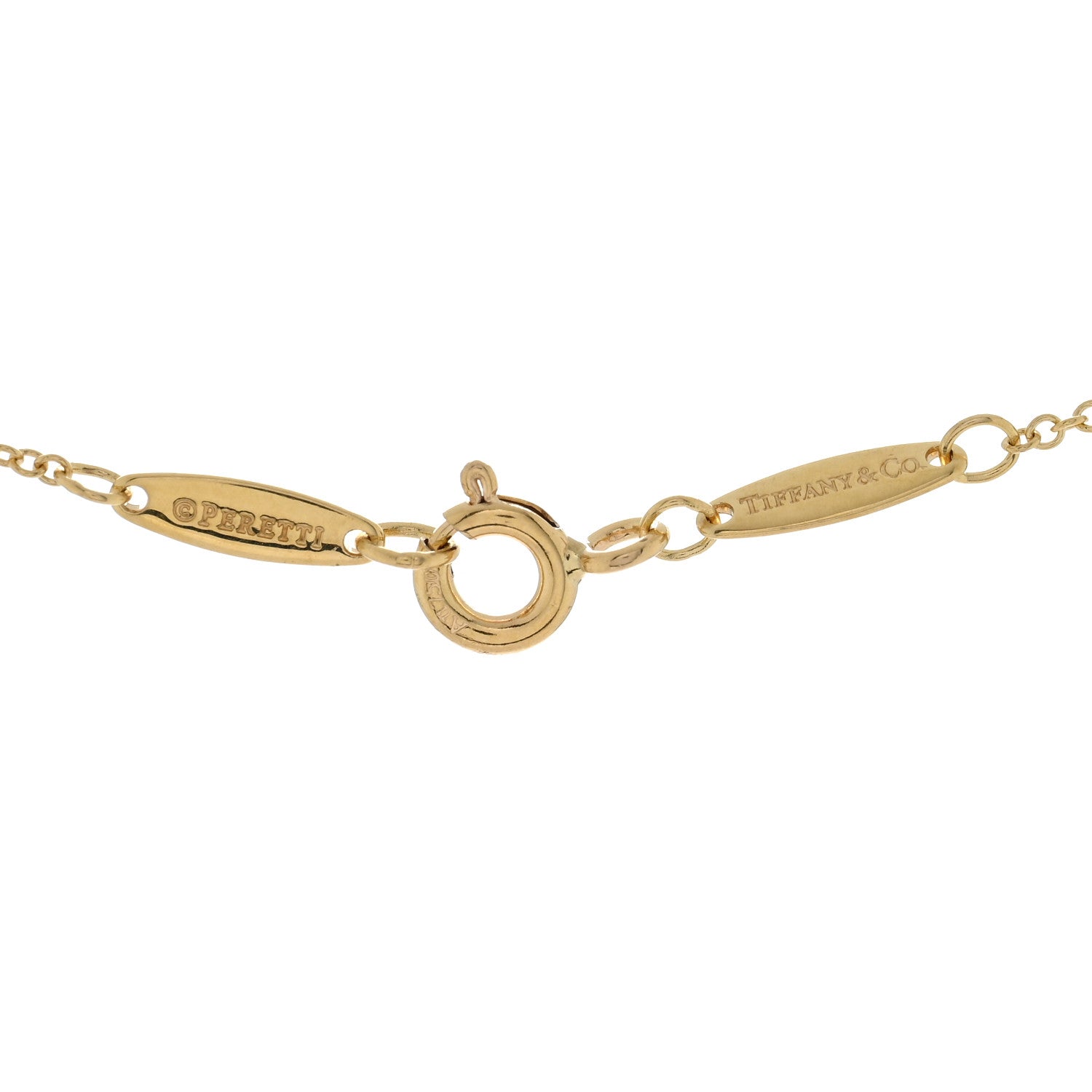Tiffany 18K Yellow Gold Elsa Peretti Diamonds by the Yard 3 Station Necklace 4 of 4