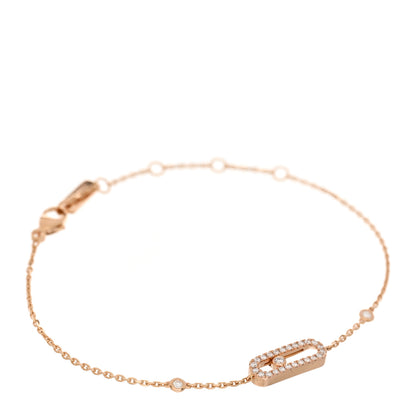 Messika 18K Yellow Gold Diamond Move Uno Pave Bracelet 1 of 4