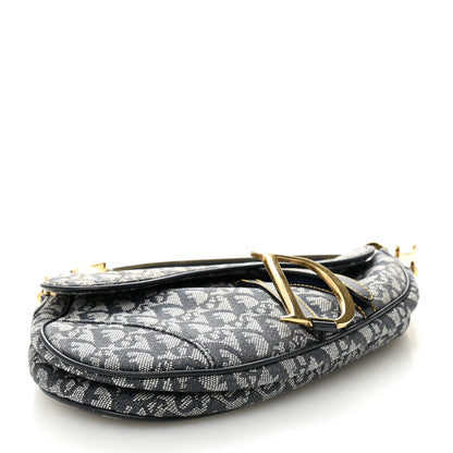 Christian Dior Monogram Saddle Bag Blue 4 of 10